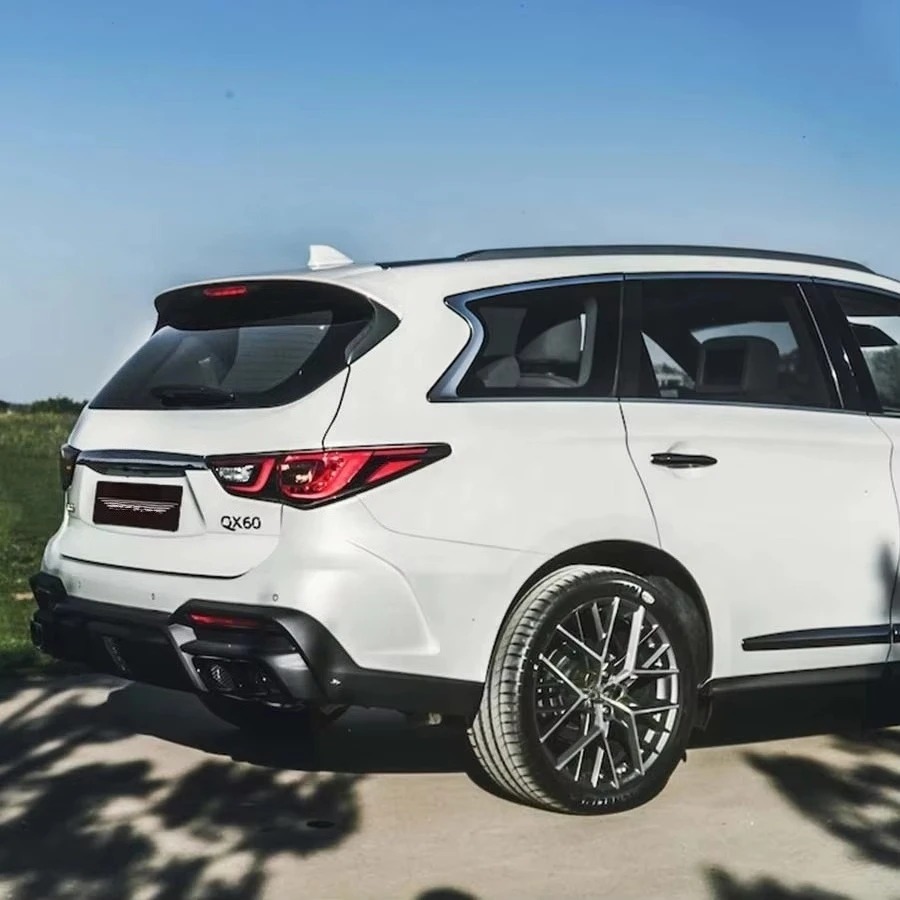LD Style New High Quality FRP Material Front Rear Bumpers for QX60 JX35 2012-2021 Bolt-On Accessories Grille Diffuser